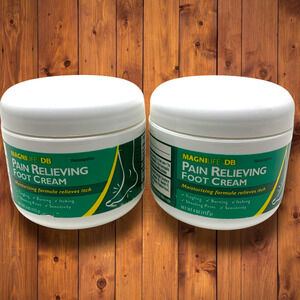 Lot 2 x NEW MagniLife DB Pain Relieving Foot Cream 4 oz Homeopathic Sealed